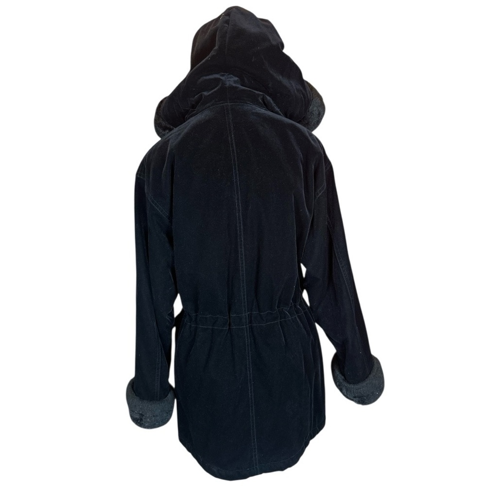 Gallery Black Teddy Hooded Jacket - Picture 6 of 12